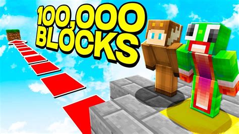 World Record Longest Minecraft Jump Of All Time 100000 Blocks