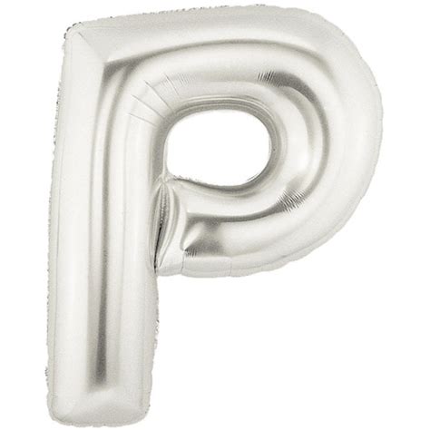 Betallic Letter P Silver Balloon 40 Foil Giant Letters From