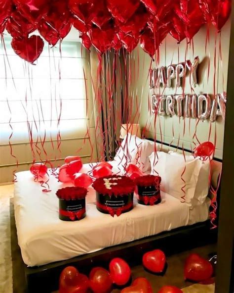 How To Decorate Bedroom For Valentine Romantic Night Aniversario Decoracion Cumplea Os