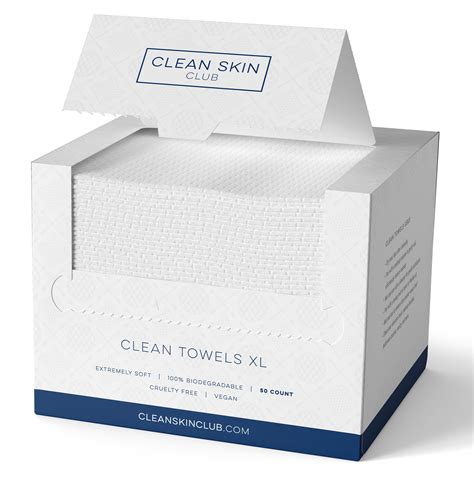 Clean Towels Xl Organic Disposable Face Cleansing Washcloth Makeup