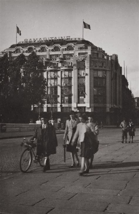 La samaritaine, a part of the lvmh conglomerate, is undergoing a bold and innovative renovation. 1940s World War II snapshot photo of Pedestrians near the ...