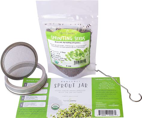 Organic Broccoli Sprout Growing Kit Includes 316