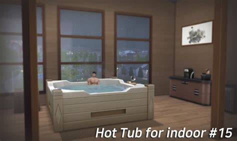 No Roof Indoor Hot Tub By Nuribatsal At Mod The Sims Sims 4 Updates