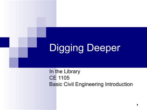 Digging Deeper Ppt