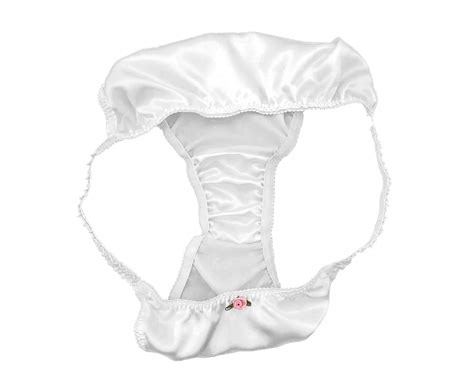 White Satin Panties Sissy Tanga Knickers Underwear Briefs Sizes 10 20 1840 Picclick