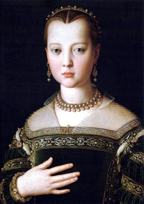 Portrait Of Maria De Medici 1553 Agnolo Bronzino