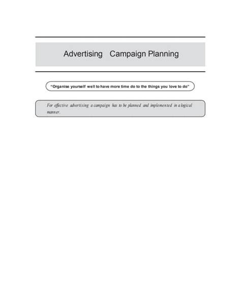 Unit 2 Advertising Campaign Planning And Management Pdf