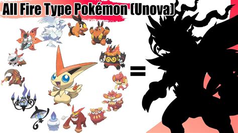 All Fire Type Pokémon Fusion Gen 5 Unova All Legendary And Mythical