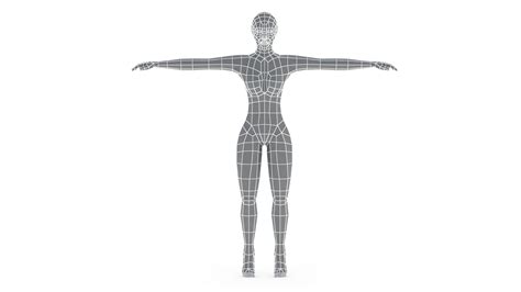 Low Poly Base Mesh Female 3d Model Cgtrader