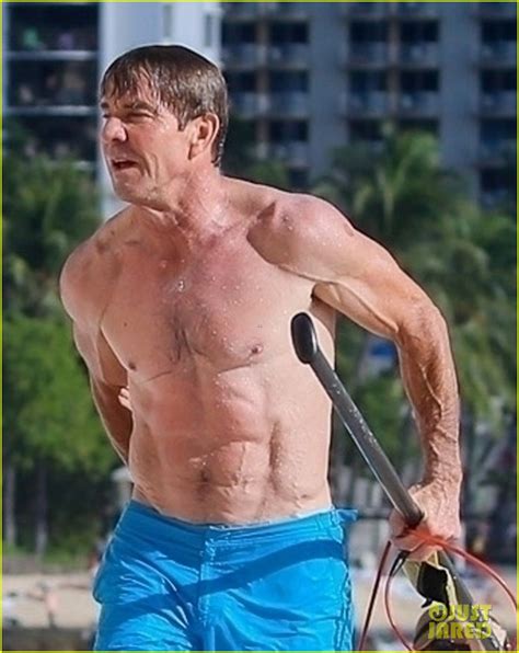 Dennis Quaid 65 And New Fiancee Laura Savoie 26 Show Off Ripped