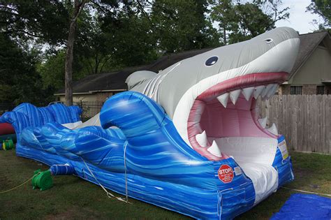 Usa Shark Inflatable Slide Sky High Party Rentals