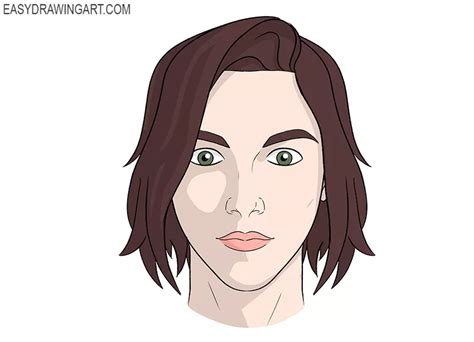 How To Draw A Female Head Easy Drawing Art