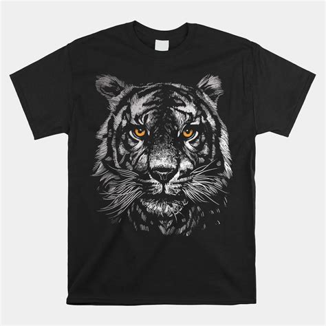 Tiger Face Wild Animal Tiger Shirt Teeuni