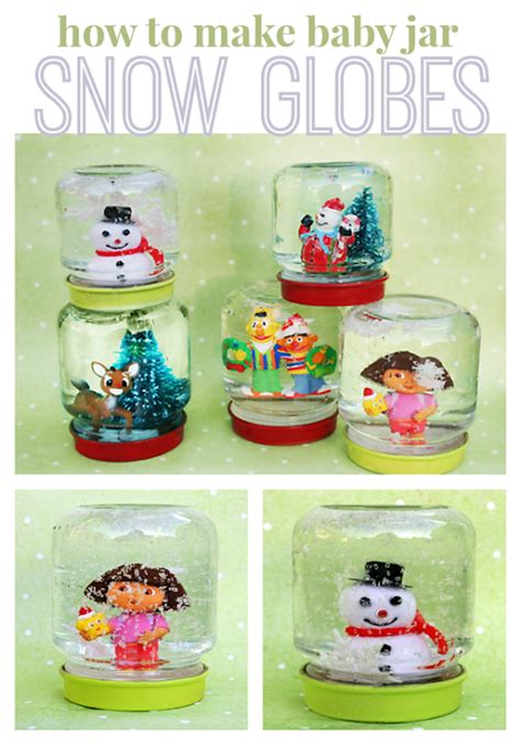 How To Make Snow Globes Using Baby Food Jars U Create