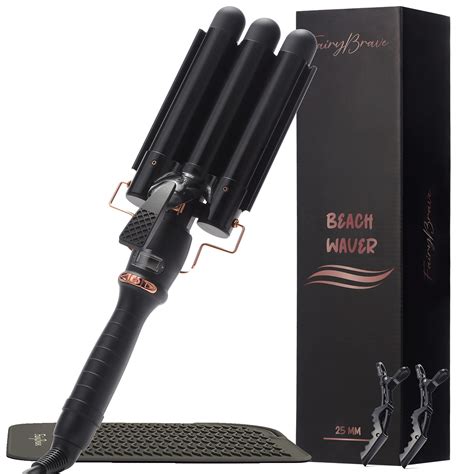 3 Barrel Curling Iron Wand Triple Hair Waver And Crimper For Beach