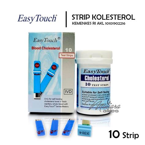 Easy Touch Strip Cholesterol Stik Cek Kolesterol Lazada Indonesia