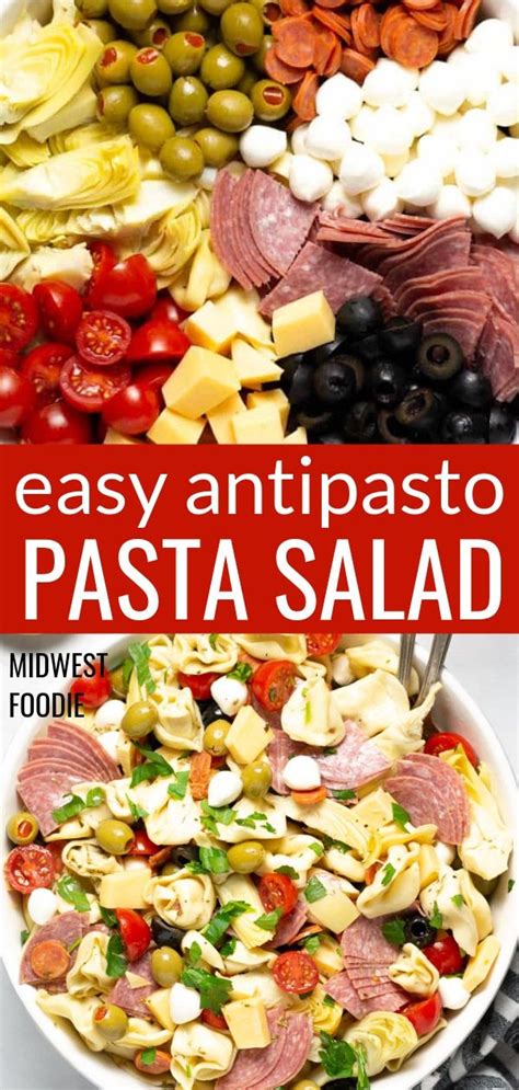 It's an excellent main dish salad for a hot summer day. Simple Antipasto Pasta Salad | Recipe | Antipasto pasta ...