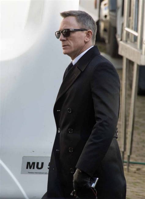 Daniel Craig James Bond Spectre Double Breasted Coat 1 Mens Leather