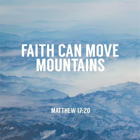 Faith Matthew 1720 Niv Bible Inspiration Matthew 17 20 Matthew 17
