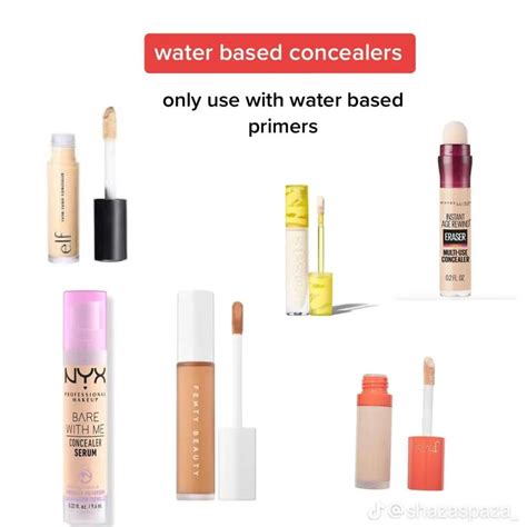 Water Based Concealers Makeup Base Makeup Artist Tips Beauty Makeup