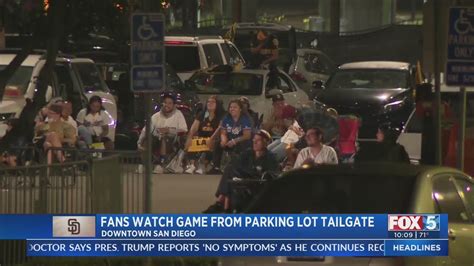 Drive In Tailgate Draws Padres Fans Downtown Youtube