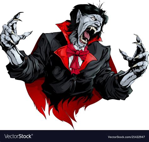 Evil Vampire Picture Royalty Free Vector Image