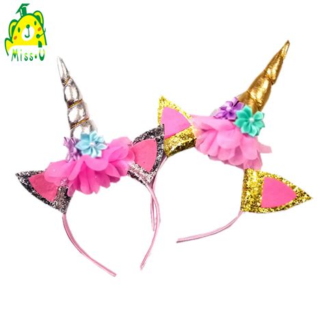 Popular Rainbow Colourful Unicorn Party Supplies Funny Unicorn Headband