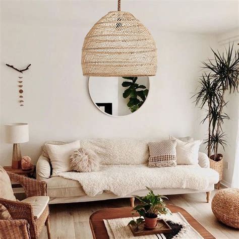 Ceiling fans are indeed essential complements to every room for proper air circulation. Natural Rattan Pendant Light,Woven Lamp Shade,Wicker ...
