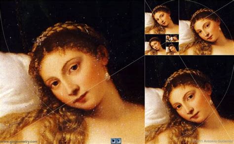 Detail From Tiziano Venere Di Urbino Golden Rectangle A Golden