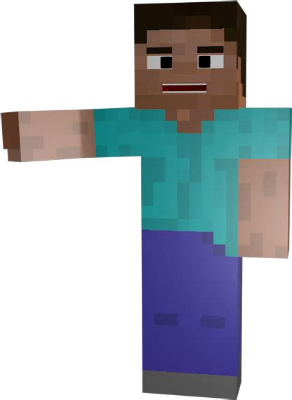 Minecraft Holding Hand Out Minecraft Steve Transparent Clipart Full