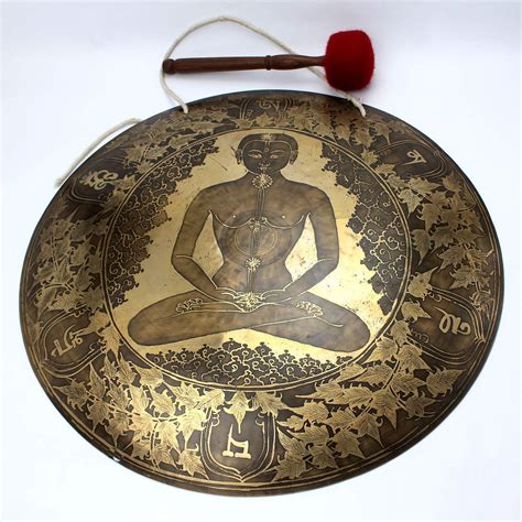 51 Cm Gong Special Buddha Etching Singing Gong Comes With Etsy