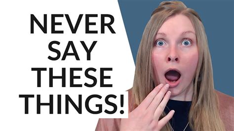 10 Things You Should Never Say To A Girl 😳 Youtube