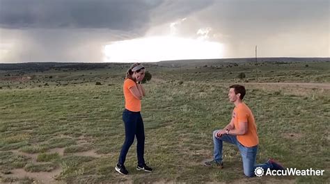 Meteorologist Couple Gets Engaged During Our First Tornado