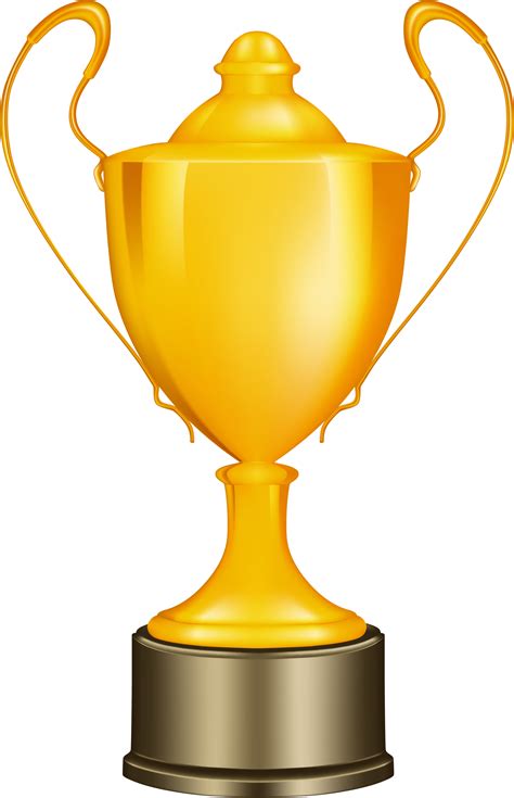 This clipart image is transparent backgroud and png format. Transparent Gold Cup Trophy Clipart 7 Image - Trophy ...
