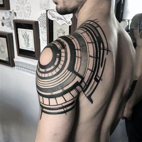 75 Tribal Arm Tattoos For Men Interwoven Line Design Ideas Artofit
