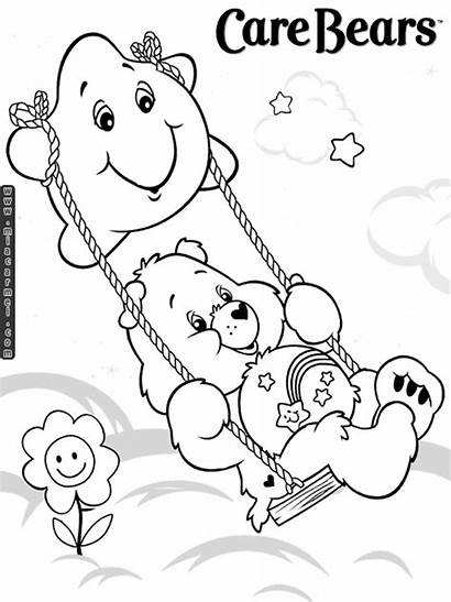 Coloring Care Bears Pages Bear Printable Sheets