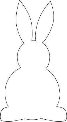 Free bunny template perfect for crafts and coloring! I have only been able to find bunny images to print that ...