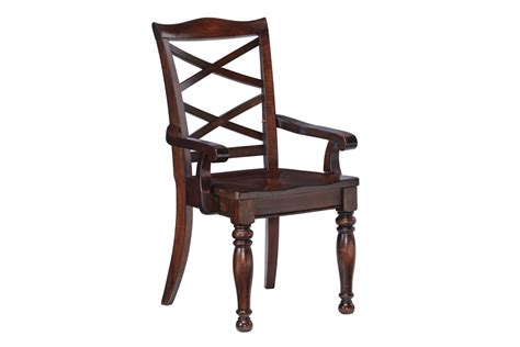 Porter Dining Room Arm Chairs In Rustic Brown Set Of 2 By Ashley