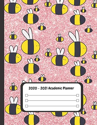 2020 2021 Academic Planner Bee Design Academic Diary Daily Weekly