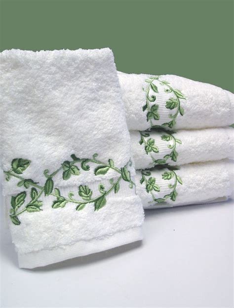 A Touch Of Lace Embroidered Bath Towels Embroidered Towels