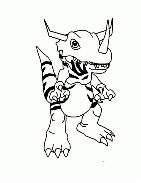 Greymon Digimon Coloring Pages Digimon Cartoon Coloring Pages Hot Sex Picture