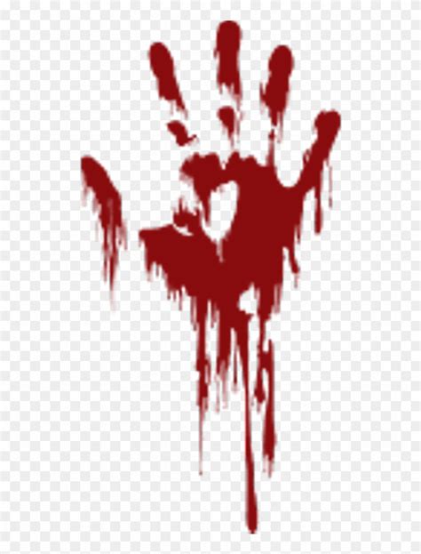Blood Sticker Bloody Hand Free Transparent Png Clipart Images Download
