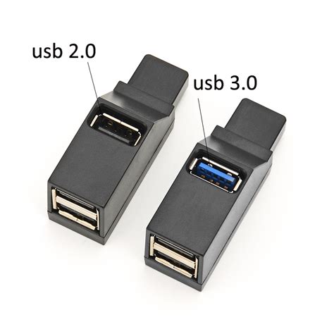 Mini Usb 30 20 Hub 3 Port Multi Port Usb Splitter Adapter Car Usb Hub