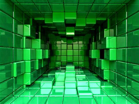 3d Wallpapers Desktop Backgrounds Green Cubes Wallpaper Download High