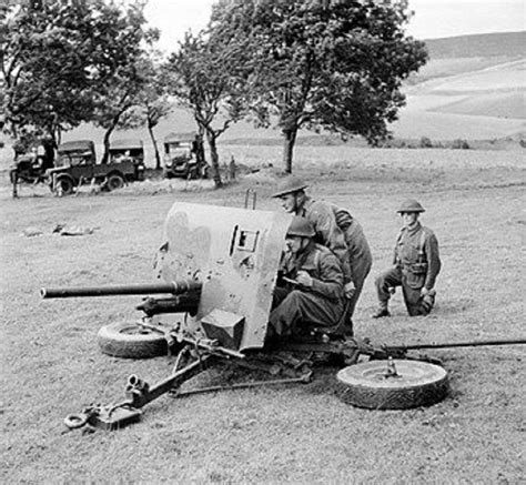 Captured Belgian British And French Anti Tank Guns In The German Armed