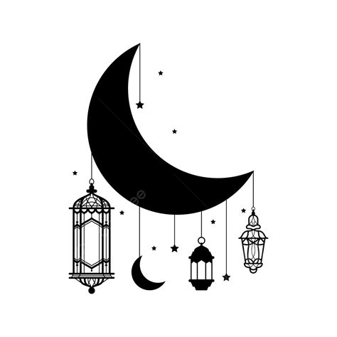 Eid Mubarak Lantern Moon Vector Ramadan Lantern Eid Mubarak Png And