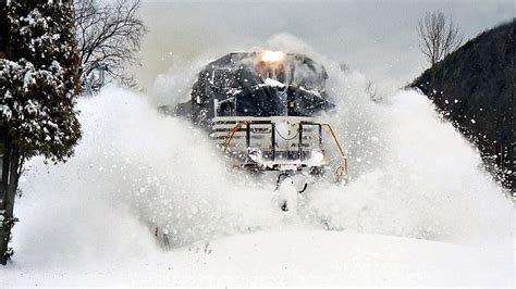 Awesome Powerful Snow Plow Trains And Machines Removal Youtube