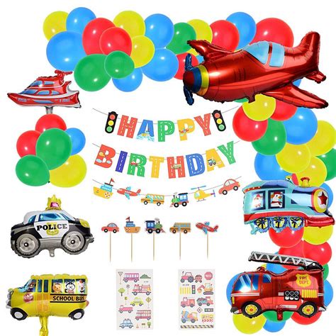 Buy Herefun Birthday Decoration Boy Happy Birthday Banner Transport