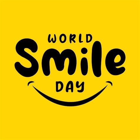 premium vector world smile day with smiling face vector