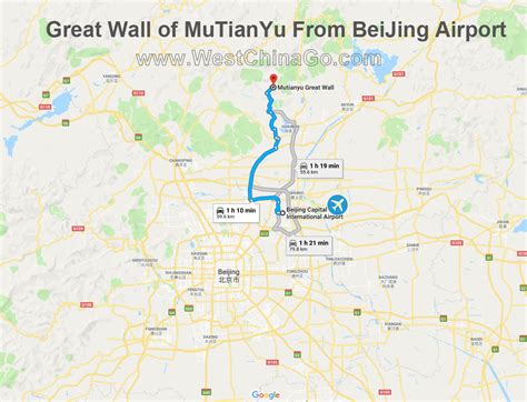 The Great Wall Of Mutianyu Tourist Map Archives China Chengdu Tours